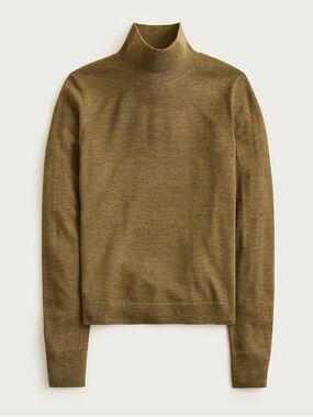 J.Crew NWT Carolyn turtleneck sweater in merino wool M Medium Hthr Elm